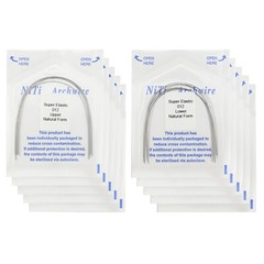 100pcs Dental Orthodontic Niti Arch Wire Natural Form Arches Round Rectangular
