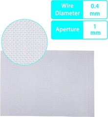 4 PSC 20 Wire Mesh Sturdy Metal Mesh Sheets for DIY Projects 304 Stainless Steel