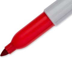 Permanent Markers, Fine Tip, Red, 36 Count – Marks on Paper, Plastic, Metal,