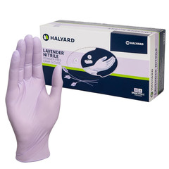 Lavender Nitrile Exam Gloves, Disposable, Household Cleaning Supplies for First