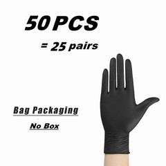Black Nitrile Disposable Gloves 4 & 5 Mil, Latex & Powder Free