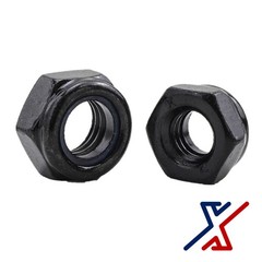2-56 Black-Oxide C.R. 18-8 Stainless Steel Nylon-Insert Locknuts by X1Tools