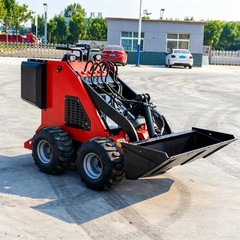 Free Ship Mini Skid Steer Loader Stand On With 13.5HP B&S Engine Wheel Loader