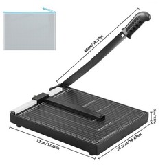 Heavy Metal Base Duty A4 Guillotine Paper Cutter-12-Sheet Capacity Guillotiner