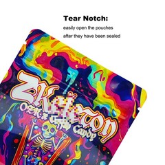 100Pcs 3.5g Smell Proof Mylar Bags Resealable Candy Storage Stand Up US Shipping