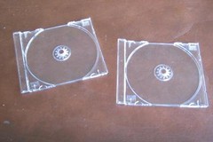 2 PCS 24MM MULTI 3 CD CASES CLEAR & 4 CLEAR TRAY KC02PK FREE SHIPPING