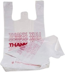 Bulk 100 Plastic Grocery Bags with Handles – Perfect for Small Business & Retail