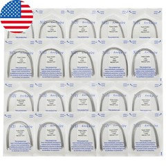 100PCS Dental Orthodontic Niti Arch Wire Rectangular Round Natural Upper Lower