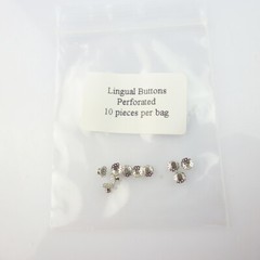10PCS Orthodontic Lingual buttons Round/Rectangle Direct Bond Eyelets mesh base