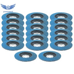 20 Pack Zirconia Flap Discs 4.5×7/8″ for Angle Grinder 80 Grit Flapper Wheel T29