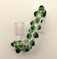 14mm Emerald Green Glass Drop Down Attachment Adapter