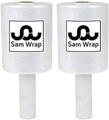 Clear Heavy-Duty Stretch Wrap 5″ x 1000′ – Perfect for Packing & Moving (2 Pack)