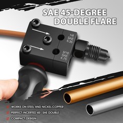 Carbon Steel Brake Flaring Tool Single Double Bubble Flares 3/16in & 1/4in Tube