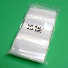 4×6 Zip Seal Lock Bag 2mil Clear Baggies 4” x 6” Slide Lock 700 Bags