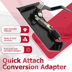 Weld-On Skid Steer Quick Attach Bucket Conversion Adapter Latch Plates Universal