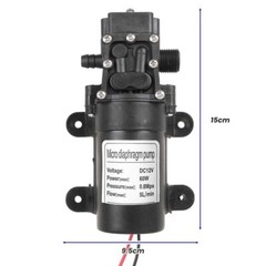 12V 5L/min Electric Fuel Transfer Pump Engine Oil Kerosene Car Tractor Truck US