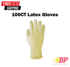 Correct-Touch Latex Powder-Free Ambidextrous Yellow Gloves – 100CT