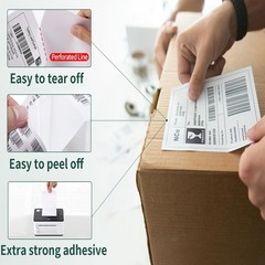 for Zebra & Rollo 4″ x 6″ Direct Thermal Address Shipping Labels Fanfold Rolls