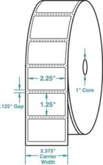 2.25×1.25 Direct Thermal Shipping Labels Barcode UPC Label Perforated 1000/Roll