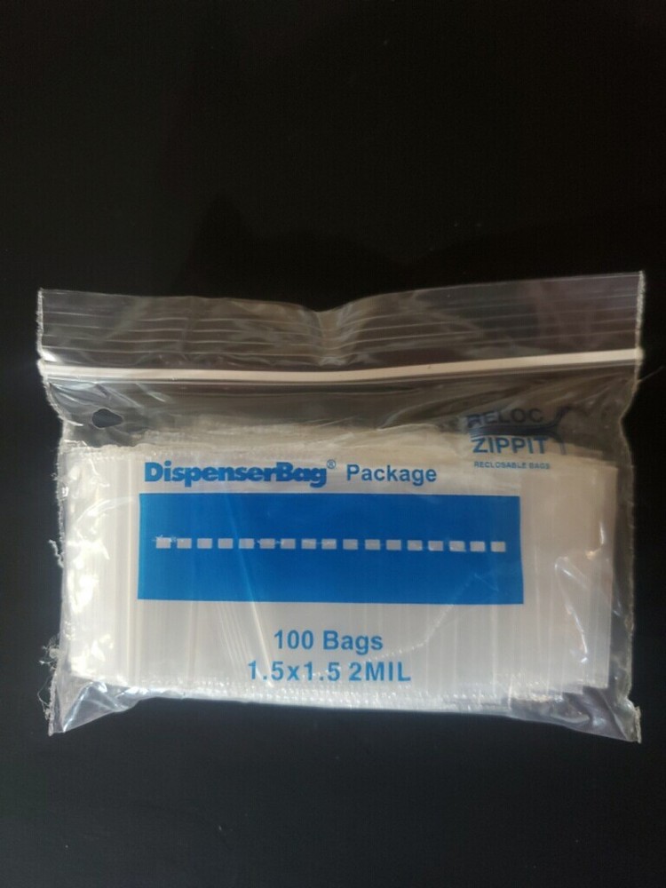 1.5×1.5 to 20×20 Clear Reloc Zippit Lock Seal Top Reclosable Zip-lock Bags 2Mil