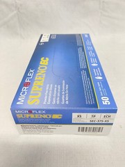 (50/Pk) ANSELL Microflex Supreno EC Nitrile Exam Gloves – XSmall – Violet Blue