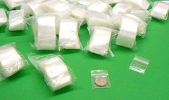 10000 Zip Seal Top Lock Bags 1″ x 1″ 2mil Clear 1×1 Mini Baggies Bulk 10,000 Pcs