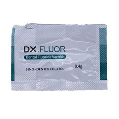 1 Pack Dental DX.FLUOR Fluoride Varnish 0.4g/bag Melon Scent 50 Bags