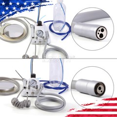 Portable Dental Turbine Unit 3 Way Syringe Work with Air Compressor 2/4 Holes US