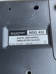 Schaffner NSG432 ESD Electrostatic Discharge Simulator 2-25KV WORKS AS-IS