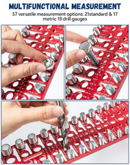 57 Nut and Bolt Thread Checker – Thread Checker Standard and Metric Bolt and Nut
