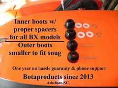 Kubota BX GR Inner/Outer Tie Rod Poly Boots USA made not China copy 1 yr Wty