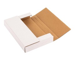 9x6x1.3 inch Shipping Boxes, Easy-Fold Multi-Depth DVD Mailer Box with Fragil…