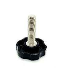 3/8″ Thumb Screw Bolts Black Round Clamping Hand Knob Stainless Steel