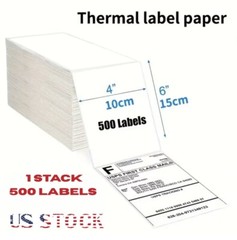 500 4″ x 6″ Direct Thermal Shipping Labels for Zebra & Rollo and any Printers