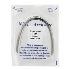 100PCS Dental Orthodontic Arch Wire Niti Super Elastic Round Rectangular Ovoid