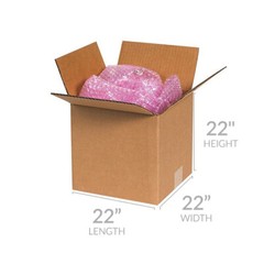 UOFFICE 10 Corrugated Cube Boxes 22 x 22 x 22″ Cardboard Shipping Box Cartons