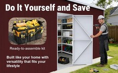 33′ x 25′ x 14′ Metal Car Garage/Outdoor Storage Shed/Heavy-Duty Steel Barn