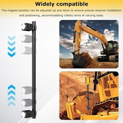 Magnetic Mount for LR Receivers,Fit for Flatback Dozer Blades,Backhoes,Excavator