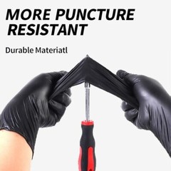GP CrGP Craft Black Nitrile Gloves Disposable Latex-Free (100/count) 5 Mil Thick