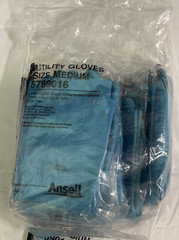 ANSELL Utility Gloves Sz Medium Latex-Nitrile Chlorinated Flock Lined 12 Pair