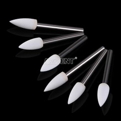 12pc/Set Dental White Polishing Stones Flame shape FG burs Arkansas Stone Points