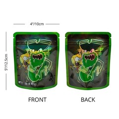 3.5g Smell Proof Resealable Mylar Bags Zip Seal Food Storage Mixed Bags 100pcs