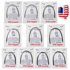 100PCS Dental Orthodontic NITI Arch Wire Round Super Elastic NITI Ovoid Form USA