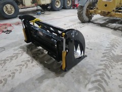 84 Inch skid steer MS Attachments root rake grapple Heavy Duty Cat Case Bobcat