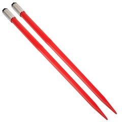 VEVOR 2Pcs Hay Bale Spear 49″ 4500 lbs Capacity Spike Fork for Tractors Loaders