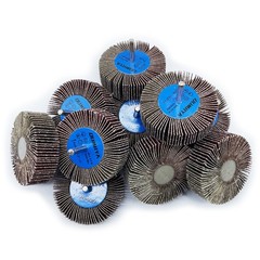 10-Pack 1/4″ Die Grinder Flapper Wheels, 80 Grit for Rust Removal & Polishing