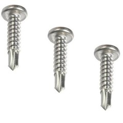 #8 Self Drilling Sheet Metal Screws TEK Tap Pan Head Stainless Steel All Sizes