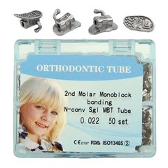 Dental Orthodontic Buccal Tube Molar Tubes Roth MBT 0.022 Convertible Monoblock
