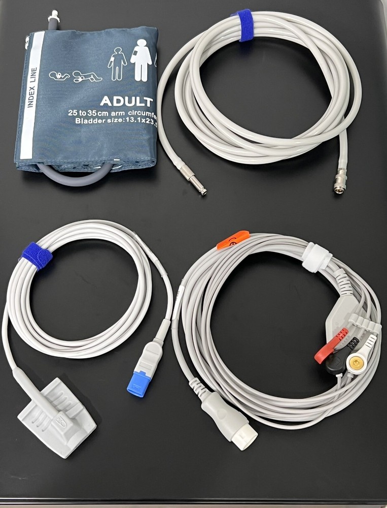 Philips Accessories Kit Bundle – Cuff, Hose, SpO2, ECG – Same Day Shipping – USA