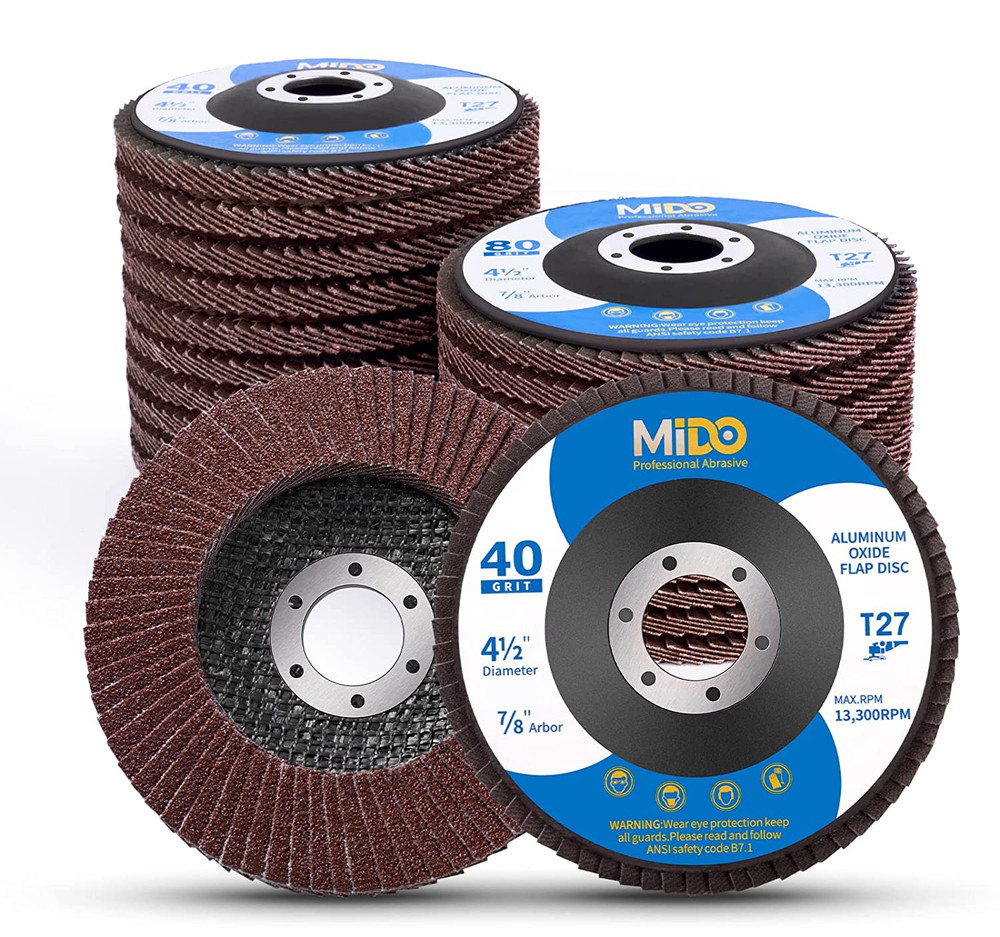 20 Pack Flap Discs 4.5? X 7/8? Grinding Wheel T27 Flapper Wheel for Die Angle US